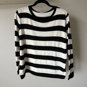 Black and White Striped Sweater